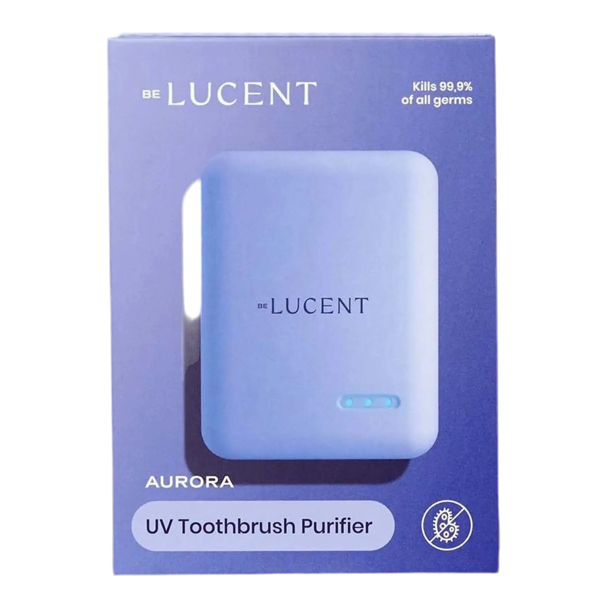 Be Lucent Aurora Lavender - Elegant tandbørsteholder med UV-C