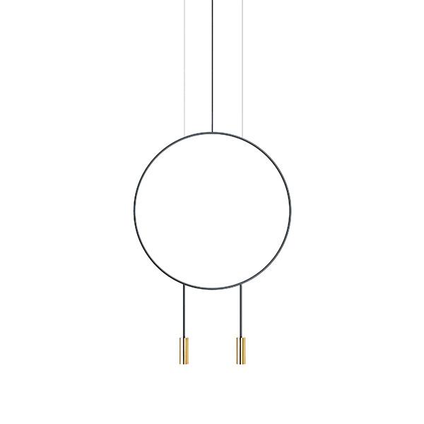 Estiluz Revolta Pendel Stor Sort  Guld  8432526292119