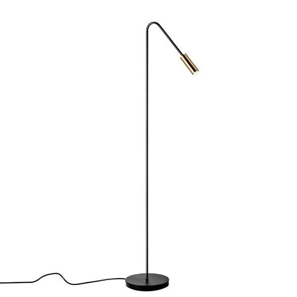 Estiluz Volta Gulvlampe i Sort og Guld - Stilfuld Belysning
