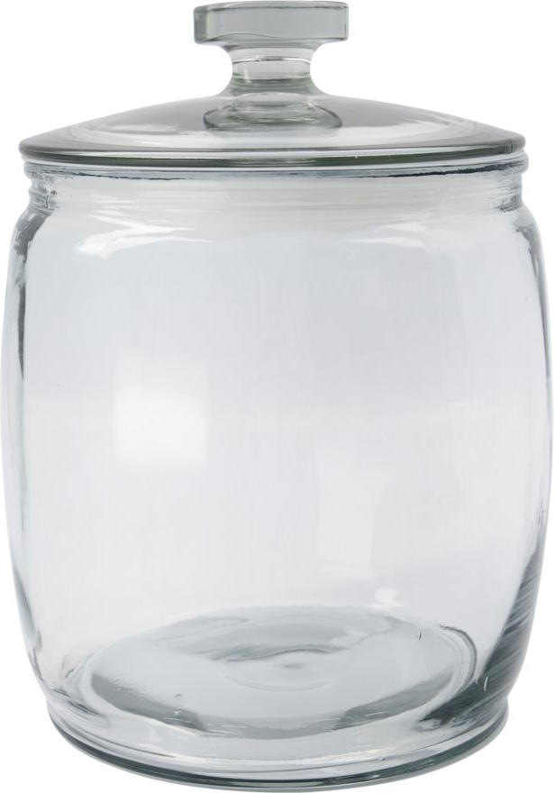 Stilfuldt opbevaringsglas fra House Doctor - Klar 23x29 cm