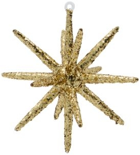 Ornament Julekugle House Doctor Spike I Glas Brun Glimmer ø12 Cm Julepynt  5710000000000