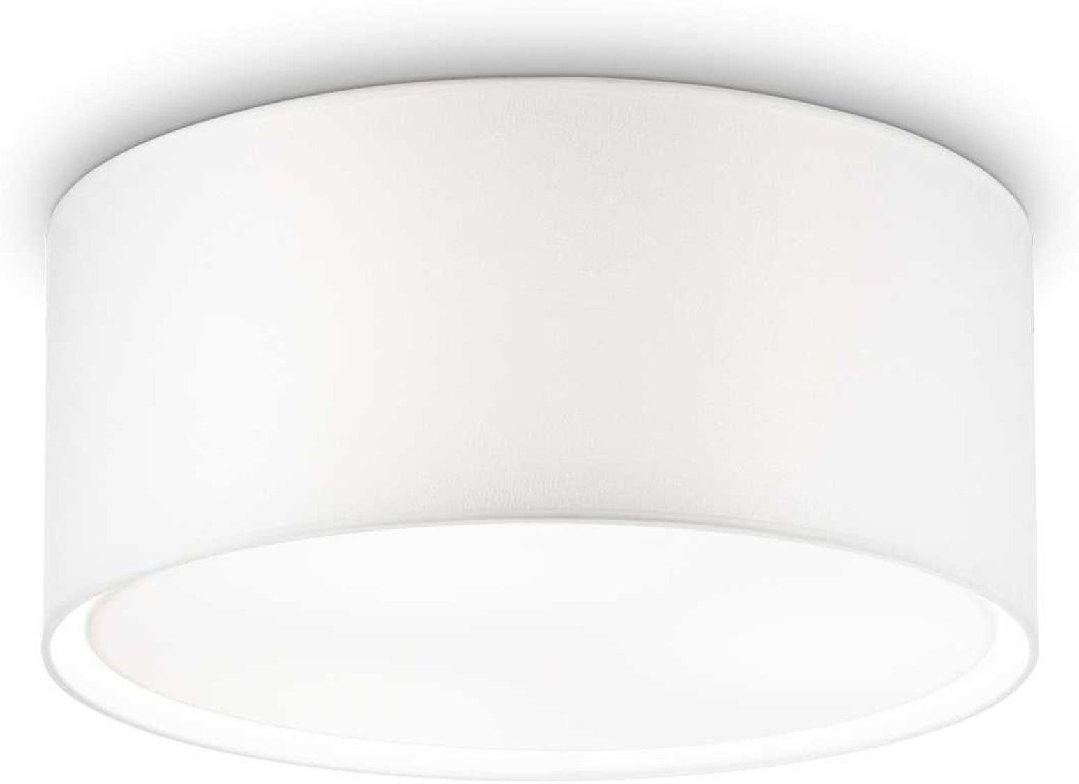 Loftslampe Ideal Lux Wheel Hvid ø505 Cm Plafond Indendørs 3xe27  8021696036014