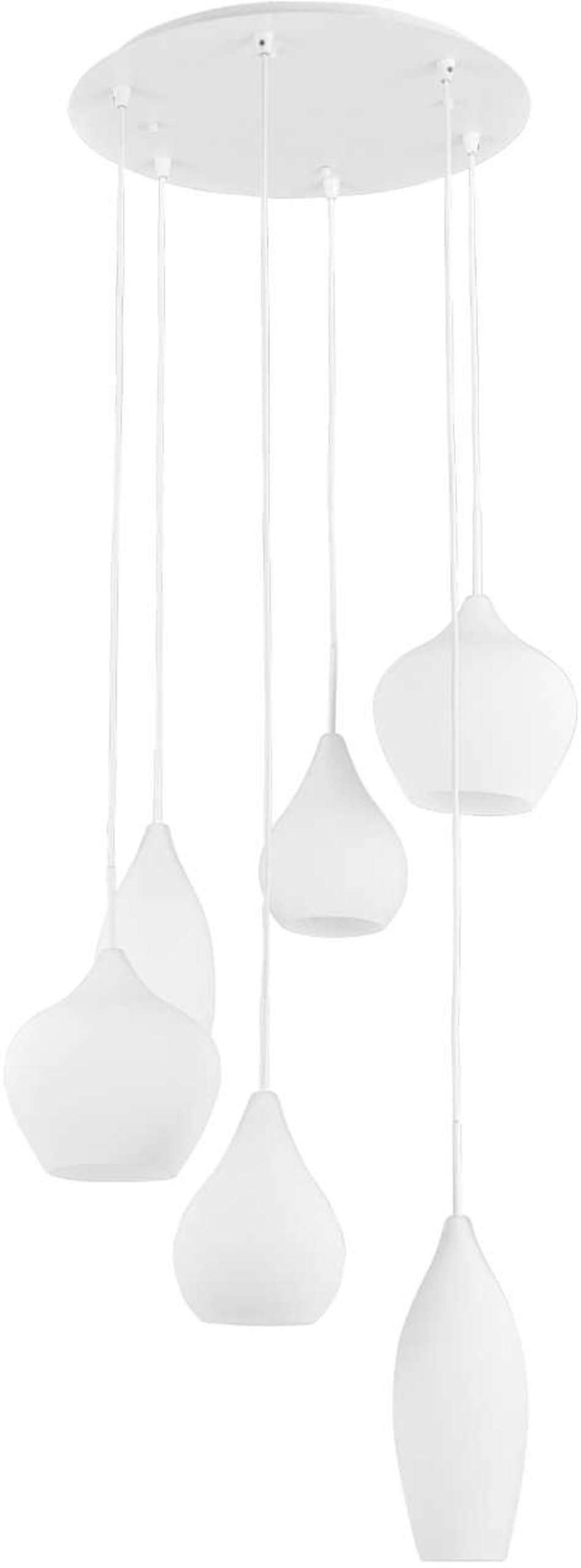 Pendellampe Ideal Lux Soft Ø60 Cm i Hvid og Krom