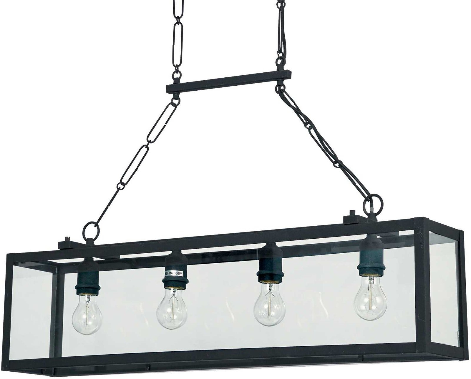 Pendellampe Igor fra Ideal Lux - Matsort Metal & Glas