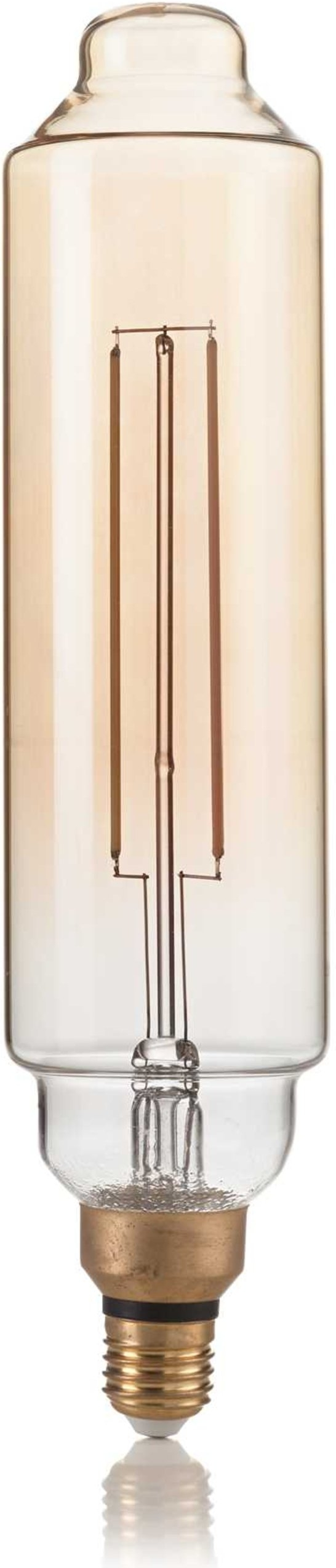 Elpære Ideal Lux E27-serie Ravfarvet Glas ø75?325 Mm 4w 320 Lm 2200k 15000 T  8021696130170