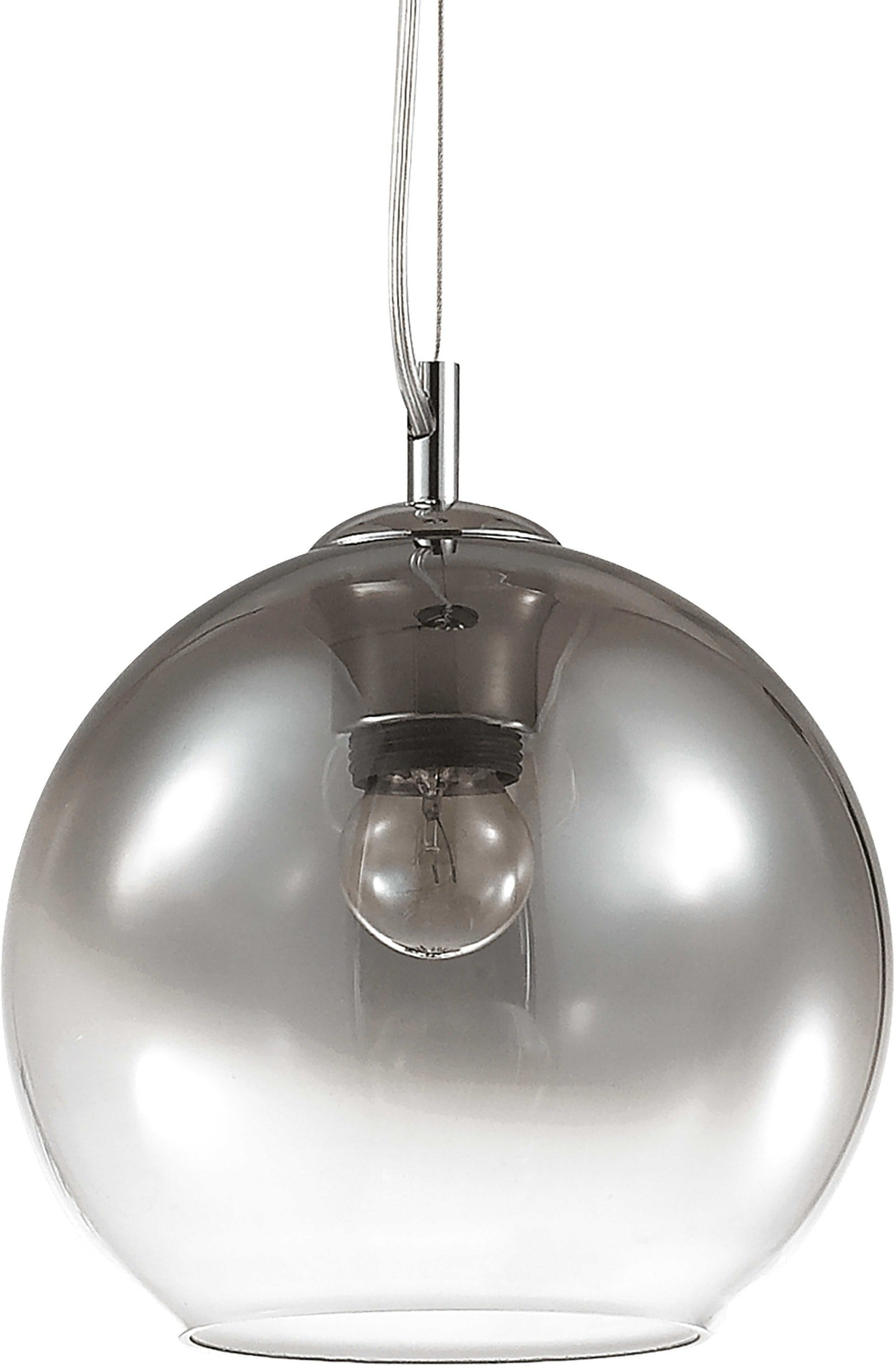 Elegant Nemo Pendellampe i Klar Glas og Krom - Justerbar Højde