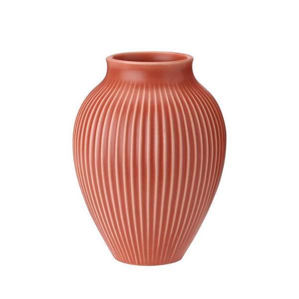 Knabstrup Vase H 27 Cm Rippel - Coral til Mors Dag
