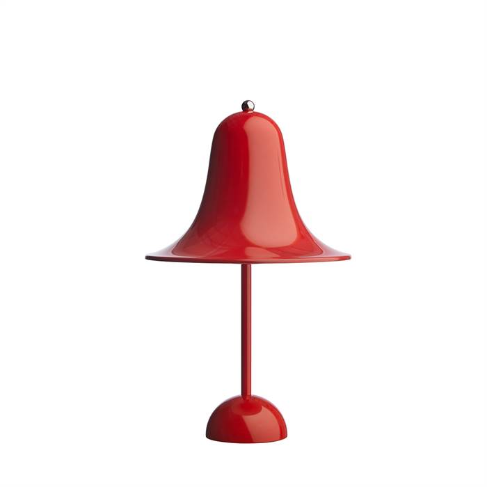 Verner Panton Pantop Bærbar Bordlampe - Klar Rød