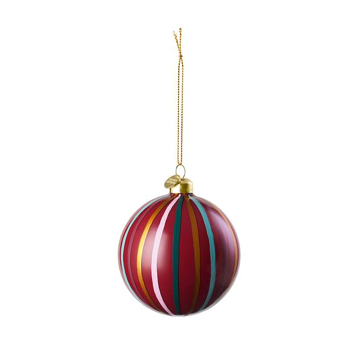 Holmegaard Souvenir Julekugle - ø:8 Cm - Multi Rød  5706422106164