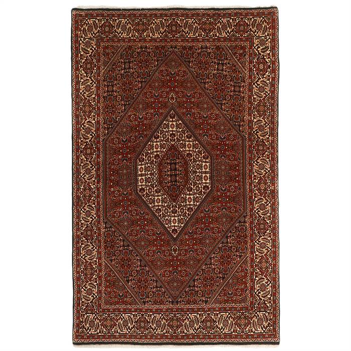 Ægte Iran Bidjar Zandjan Tæppe – 138x224 cm, Unikt Design