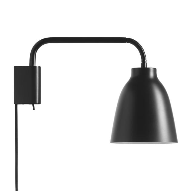 Fritz Hansen Caravaggio Read Væglampe Sort  5702370413088