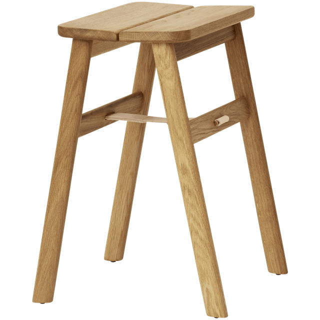 Stilfuld Foldbar Skammel i Eg - Elegant og Praktisk