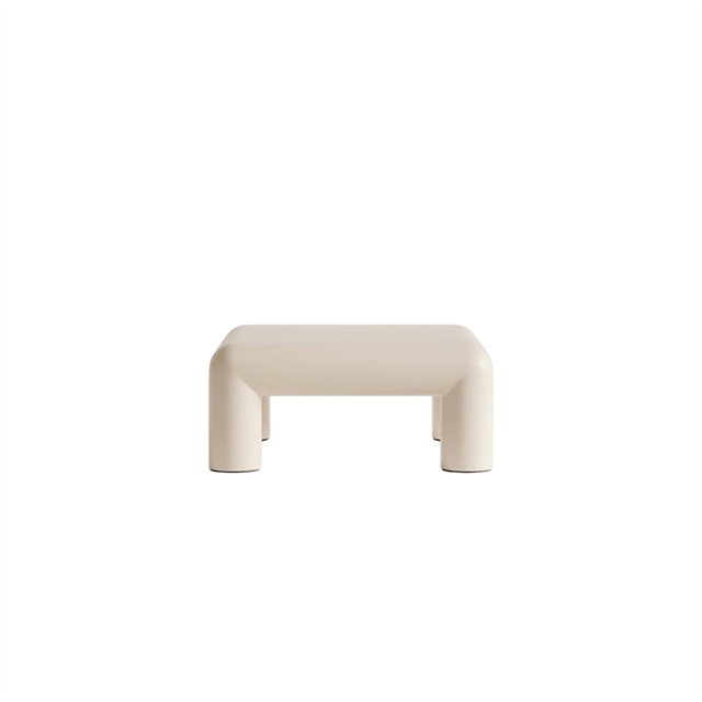 Cubio Sofabord 80x80 i Semi-gloss Lys Beige - Stilfuldt Design