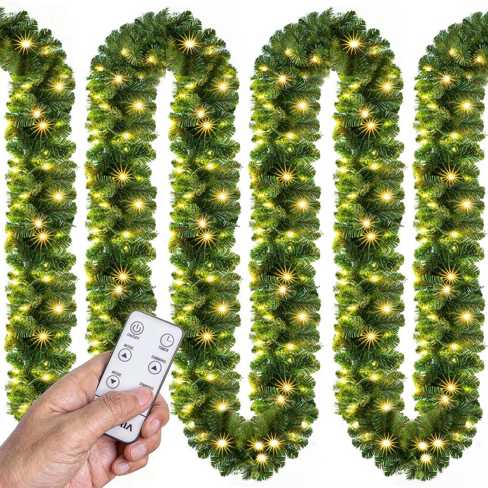 Juleguirlande 5m med Fjernbetjening – Magisk Julestemning