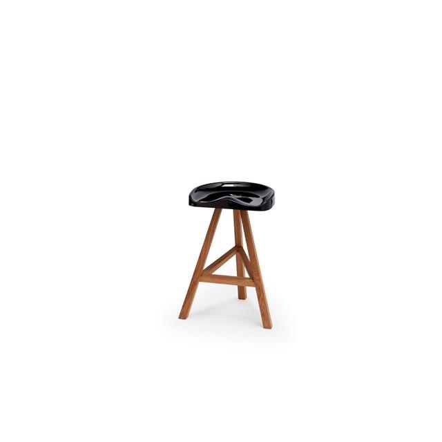 Heidi Spisebordsstol i Glossy Sort Ask - Unik Design!