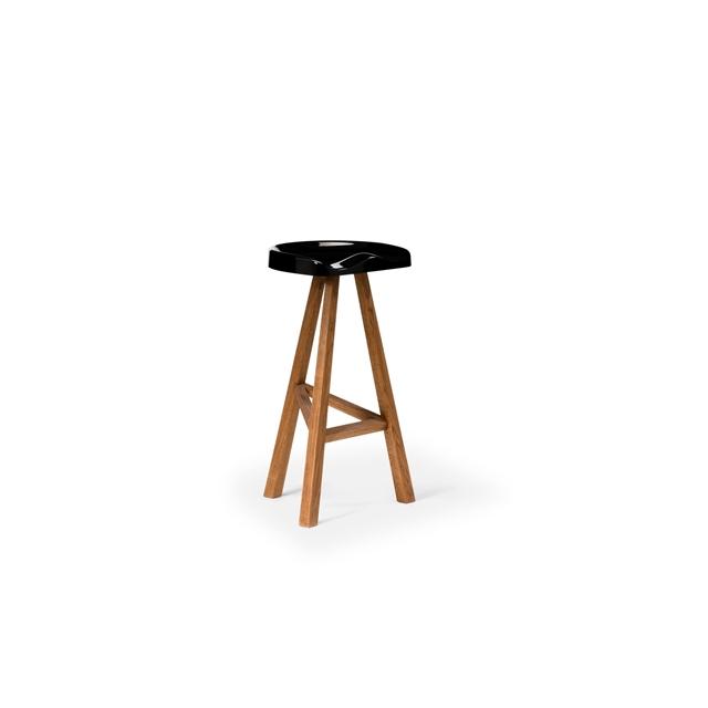 Heidi Spisebordsstol i Glossy Sort Ask - Moderne Charme