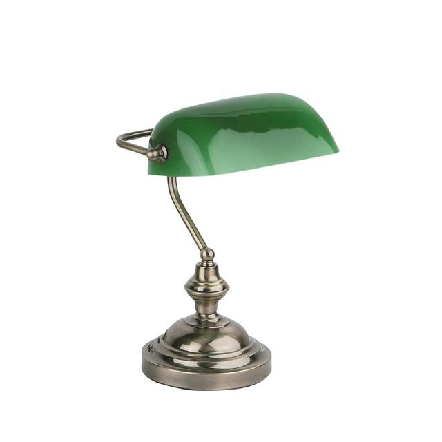 Faro Banker Bordlampe i Antik Guld - Elegance til Skrivebordet