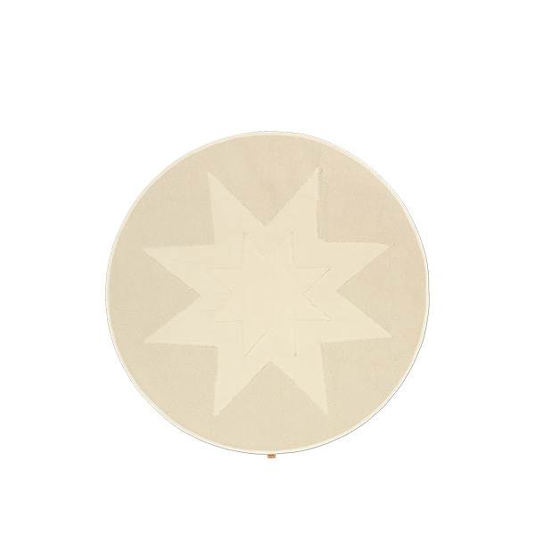 Ferm Living Vela Star Juletræstæppe - Naturlig Elegance
