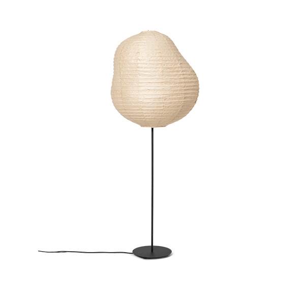 Ferm Living Kurbis Gulvlampe - Elegant Design i Sort og Natur