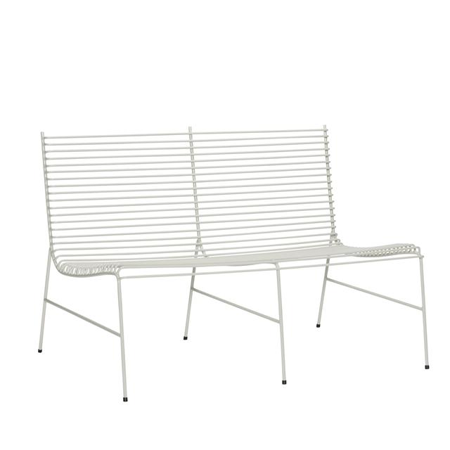 Elegant Lysegrå String Bænk fra Hübsch - Minimalistisk Design