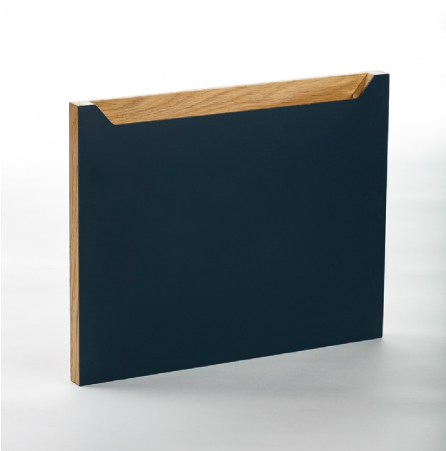 Nordfjord V-line Køkkenfront - Eg i Smokey Blue Finish