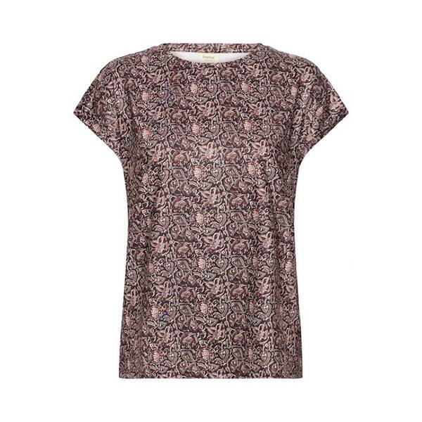 Elegant T-shirt fra Fransa - Sort Non Paisley Design