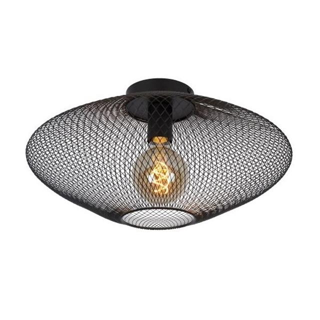 Lucide Mesh Loftlampe Ø45 cm - Elegant Sort Belysning