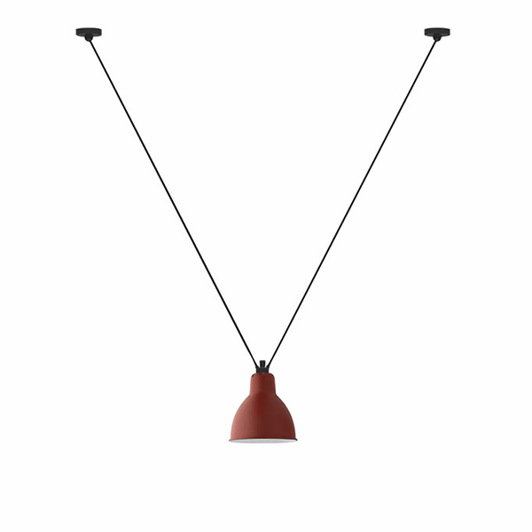 Lampe Gras N323 Pendel i Mat Rød – Elegant Belysning