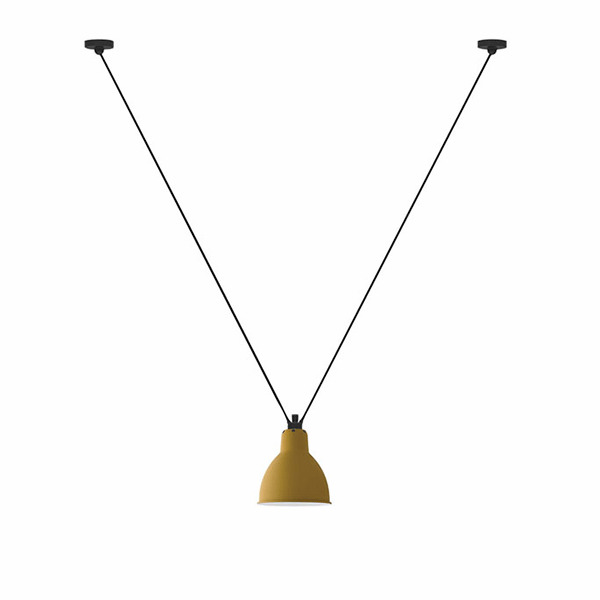 Lampe Gras N323 Pendel i Mat Gul – Elegant Belysning