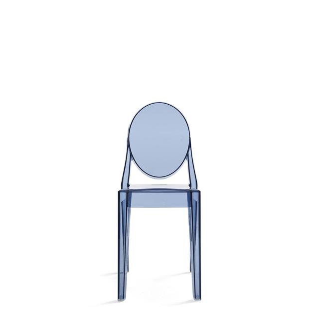 Kartell Victoria Ghost Spisebordsstol i Blå - Fantastisk Tilbud!