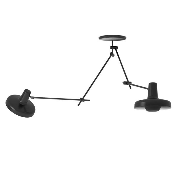 Grupa Arigato Dobbelt Loftlampe i Sort - Funktionel Belysning