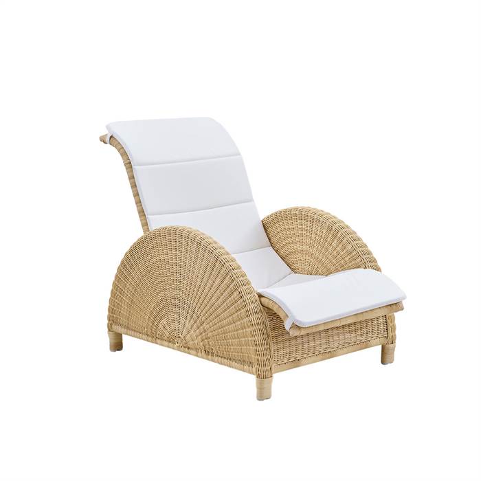 Sika Design Paris Exterior Lænestol - Natur - Inkl B450 Hvid Hynde