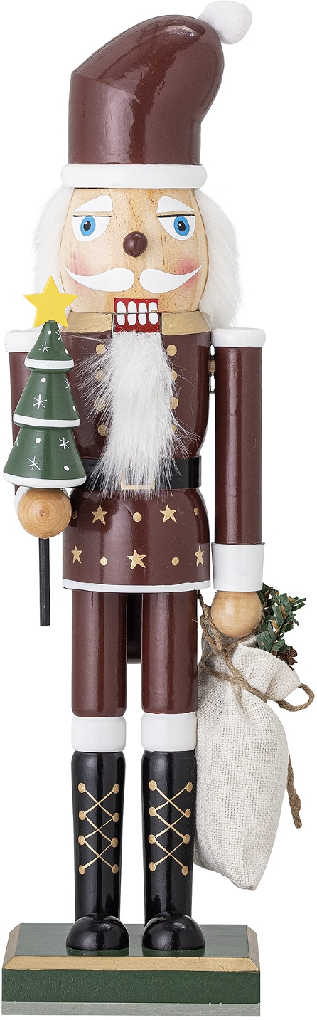 Nøddeknækker Julefigur Bloomingville Janik 45 Cm Rødgrøn Træ  5711173277193