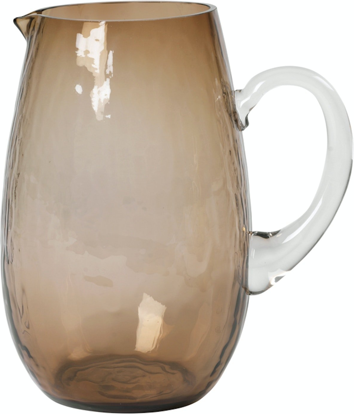 Kande Broste Copenhagen Hammered 2 L Glas Brun Vandkaraffel  5710688182787