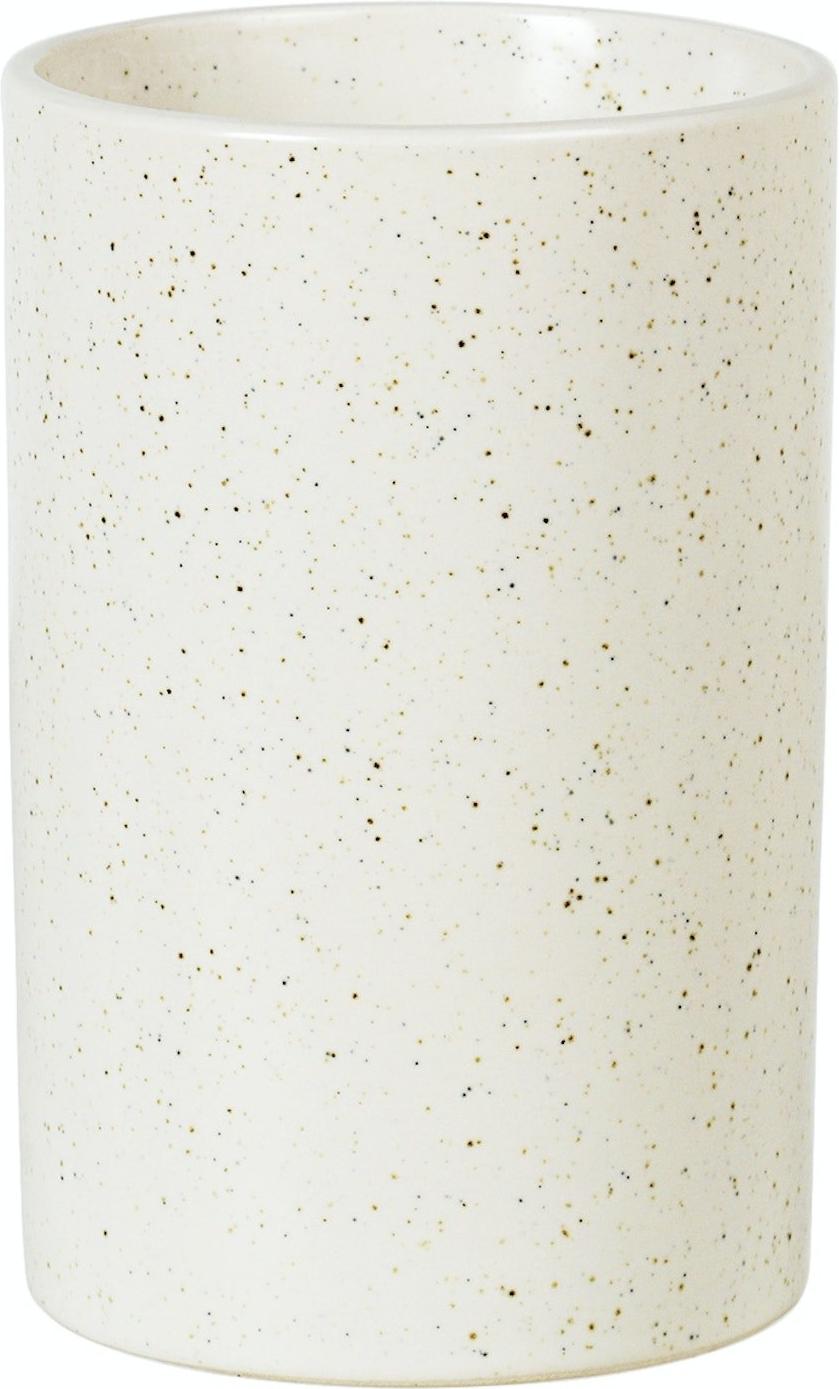 Tandbørsteholder Broste Copenhagen Nordic Vanilla Creme Stentøj ø9 X H145 Cm  5710688197187