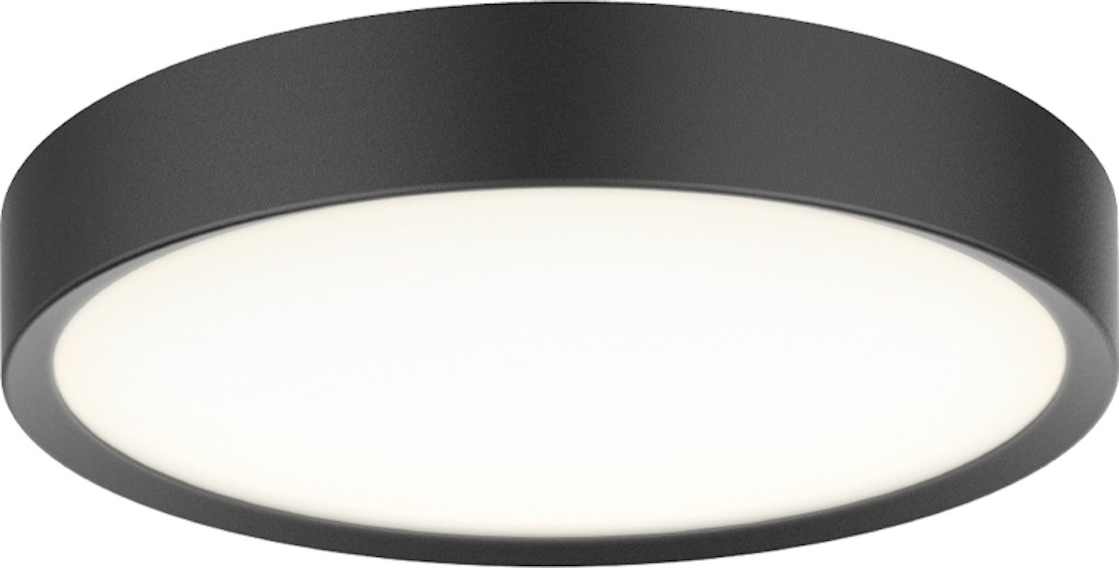 Elegant Universal Loftlampe i Sort - Dæmpbar LED 28 cm