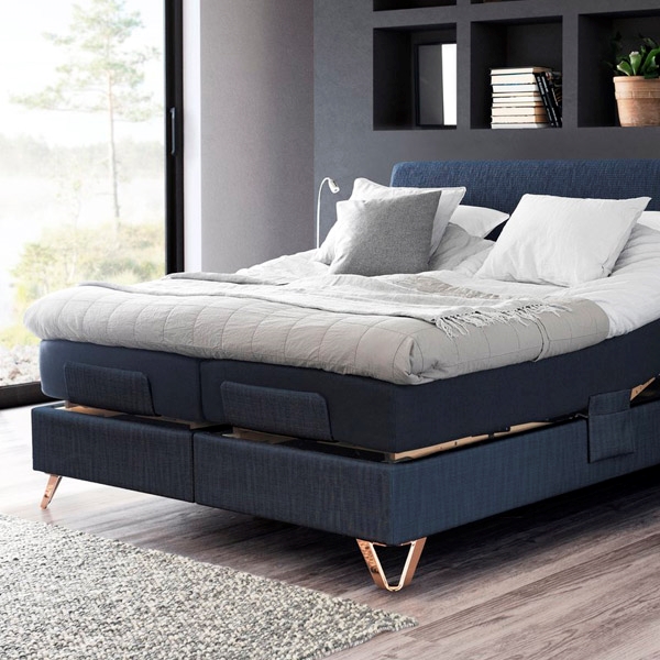 Jensen Prestige Aqtive 2 Elevationsseng - Softline 3 - 160x200 Cm - Antracitgrå