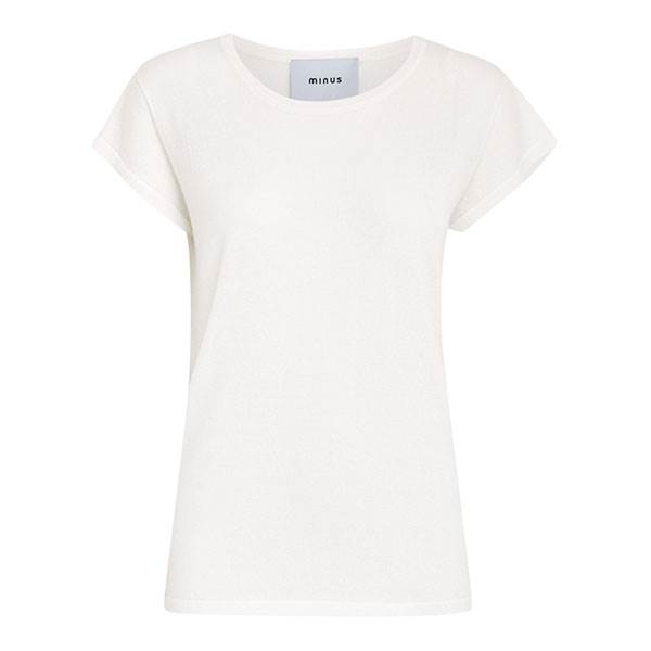Minus Carlina Knit Tee - Broken White Lurex