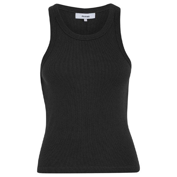 Minus Maluna Gots Rib Top - Black