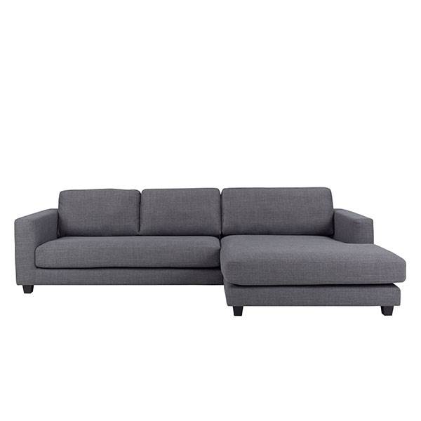 Maine 25 Pers Sofa Med Xl Chaiselong - Grå - Højrevendt