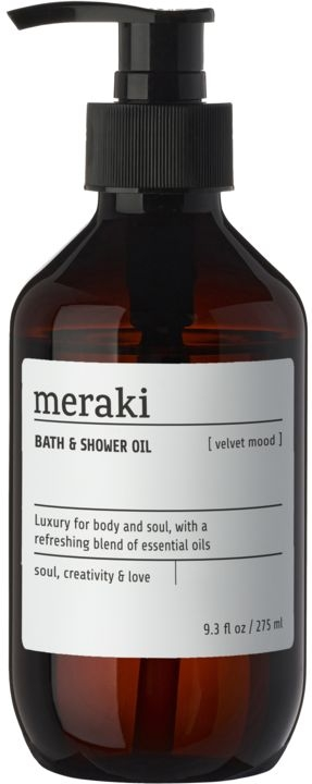 Meraki Velvet Mood Bade- Og Showerolie 275 Ml  -  Luksuriøs Emulgerende Plejeolie  5707644552029