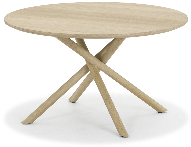 Elegant Rundt Sofabord i Egetræ - Hasseris Design