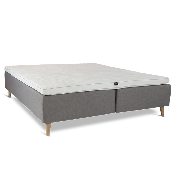 Nordfjord Boksmadras - 160x210 cm - Antracit - Fast Komfort