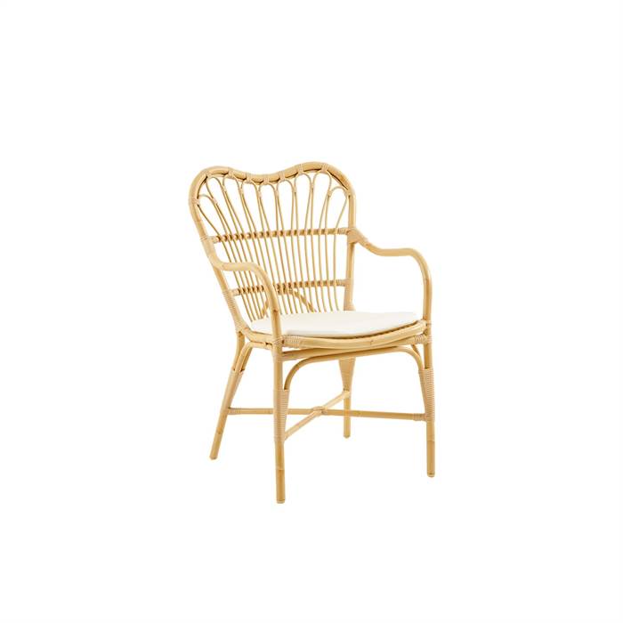 Sika Design Margret Spisebordsstol - Naturel - Inkl B450 Hvid Hynde