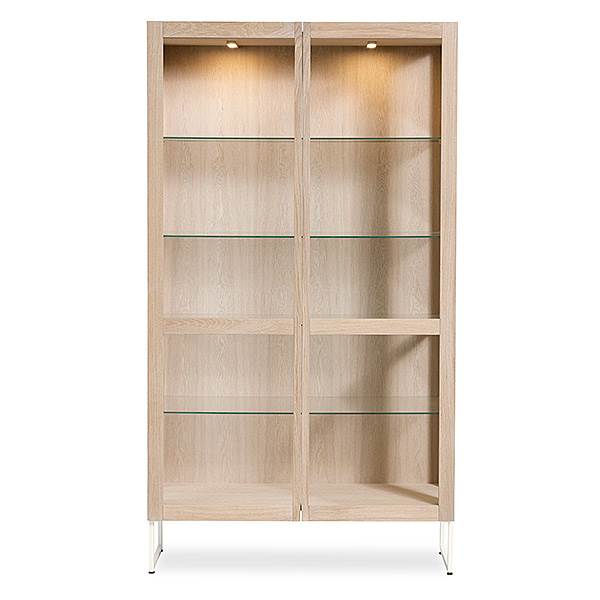 Skovby SM452 Vitrineskab - Elegant Sort Lakeret Eg
