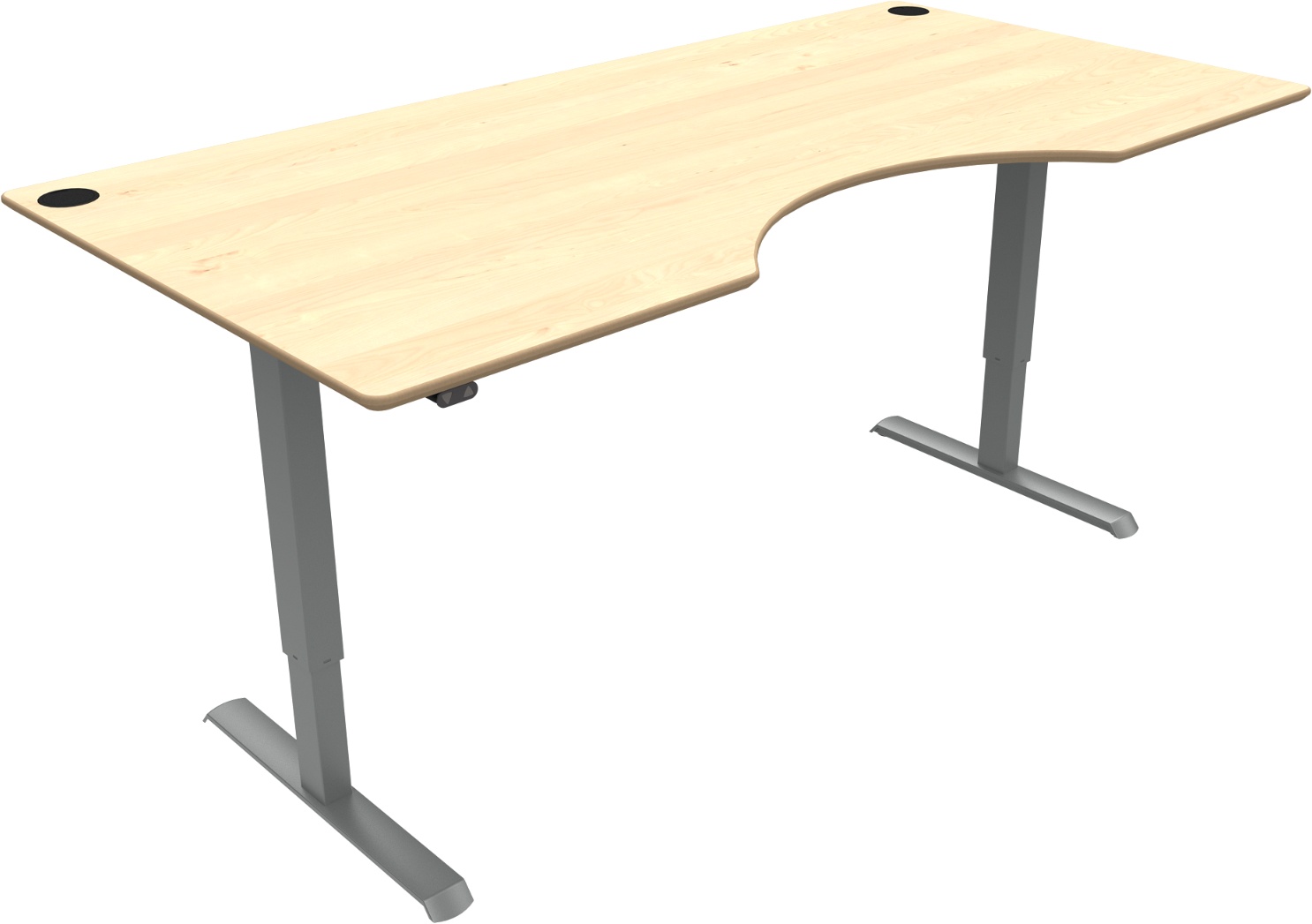 Hæve-sænkebord Zennord AdaptDesk - Ergonomisk Design i Sølv