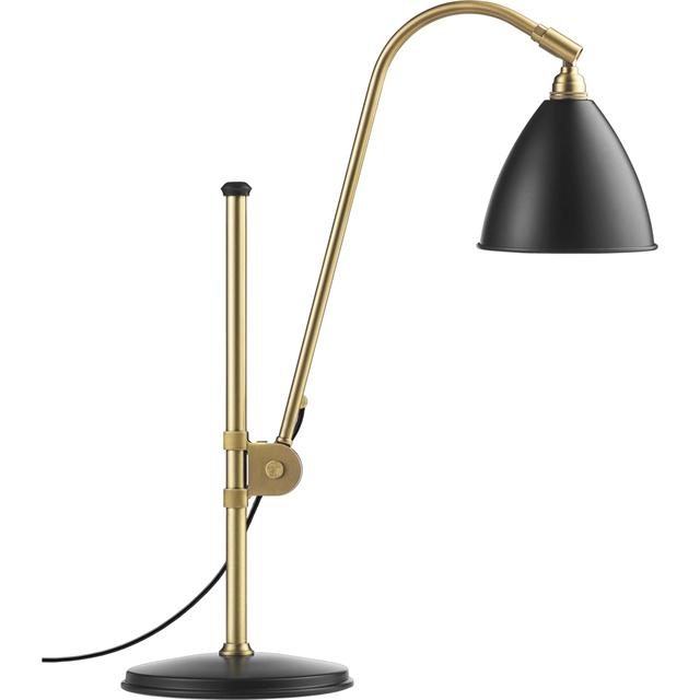 Gubi Bestlite BL1 Bordlampe i Sort og Messing - Tidløst Design