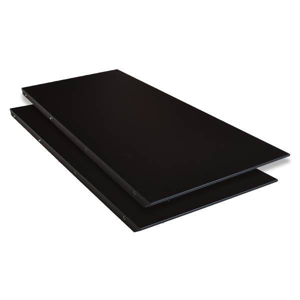 Meza By Hammel Tillægsplader - 40 X 90 Cm - 2 Stk - Sort Laminat