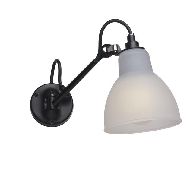 Lampe Gras N104 Væglampe i Sort Polycarbonat - Tidløs Elegance