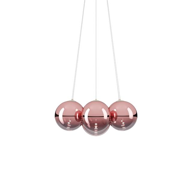 Lodes Random Cloud 7 Pendellampe i Rosegoldglas